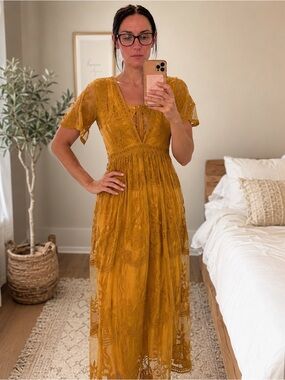 honey punch yellow lace dress Honey Punch | Dresses | Yellow Honey Punch Lace Maxi Dress Size Small
